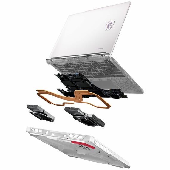 Ноутбук MSI Crosshair A16 HX MLG Edition E8WFK-090XRUY AMD Ryzen 9 8940HX/16Gb (2*8 D5)/SSD1Tb/RTX5060 8Gb (115W)/16"/IPS/WQXGA/2560x1600/240Hz/NoOS/RJ-45/White/2.3kg [9S7-265L54-090] фотографии