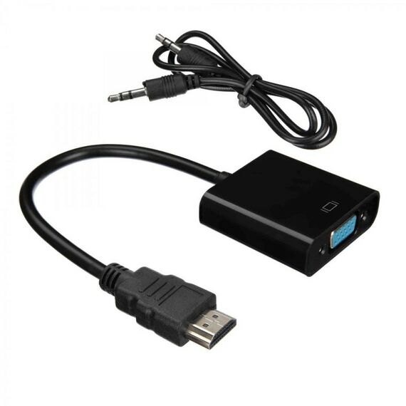 Кабель-адаптер ACD ACD-DAHVF-01B HDMI-VGA, Golden Plated, 19m/15f, Черный, 0.2м, (742576) фотографии