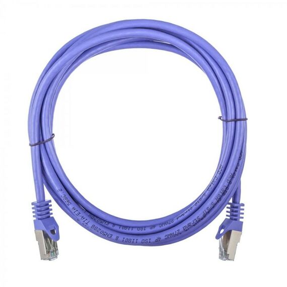 Патч-корд ACD ACD-LPS6A-50P Cat6a SSTP, 27AWG, CU, фиолетовый, 5.0м фотографии