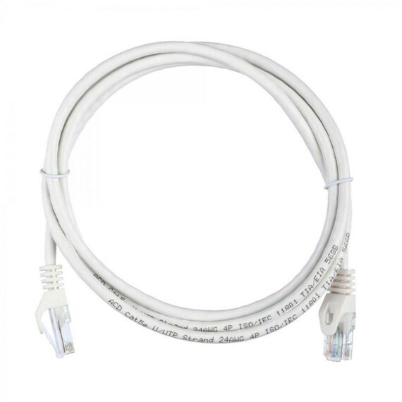 Патч-корд ACD ACD-LPU5C-15W Cat5e UTP 24AWG 4Pair, 7/0.18мм CU Белый, 1.5м фотографии