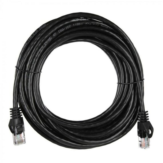 Патч-корд ACD ACD-LPU5C-75B B, Cat5e UTP 24AWG 4Pair, 7/0.18мм CU, черный, 7.5м фотографии