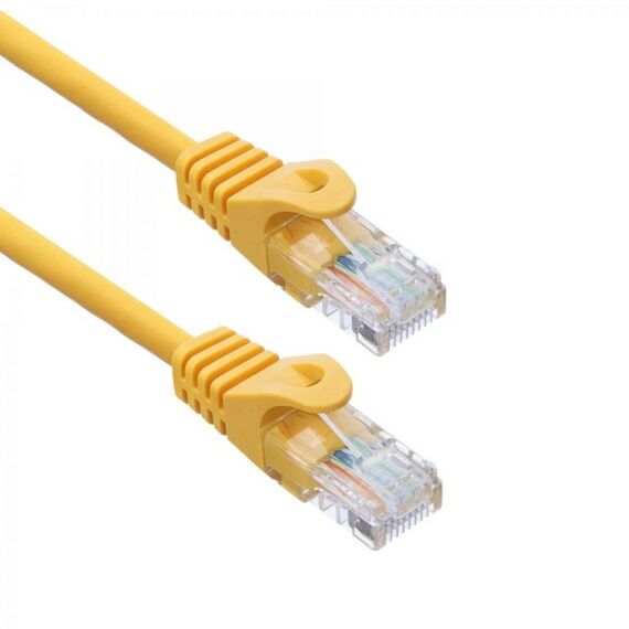 Патч-корд ACD ACD-LPU5E-5DY Cat5e, UTP, 24AWG, 4Pair, 7/0.18мм CCA, желтый, 0.5м фотографии