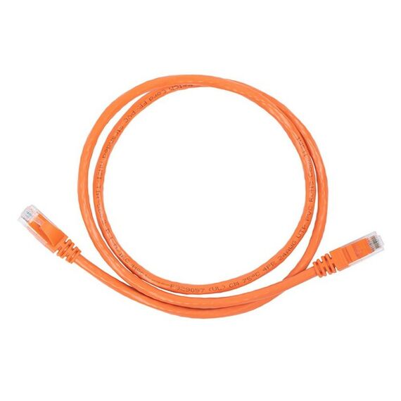 Патч-корд ACD ACD-LPU6Z-10O Cat6, UTP, 26AWG, 4Pair, CU, LSZH, Оранжевый, 1м фотографии