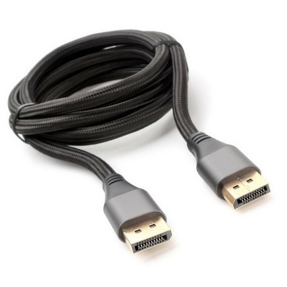 Кабель DisplayPort Cablexpert CC-DP8K-6 v1.4, 1.8м, 20M/20M, нейлоновая оплетка, метал. разъемы, пакет6 фотографии