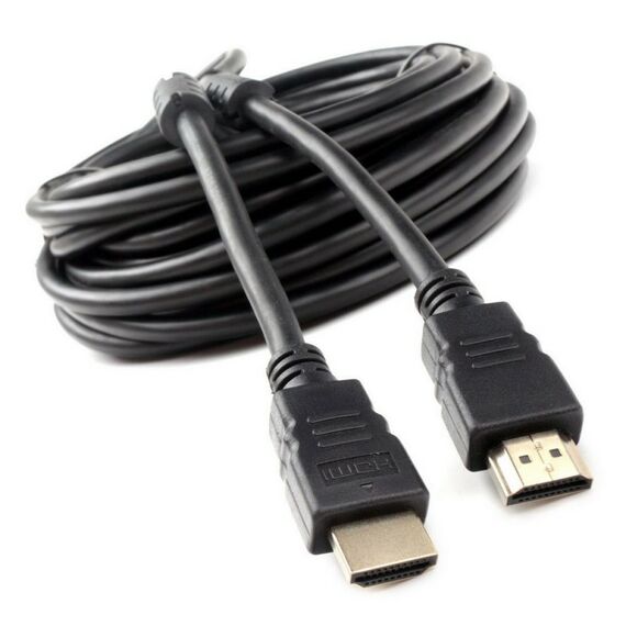 Кабель HDMI Cablexpert CCF2-HDMI4-10M 10м, v1.4, 19M/19M, черный, позол.разъемы, экран, 2 ферр кольца, пакет фотографии