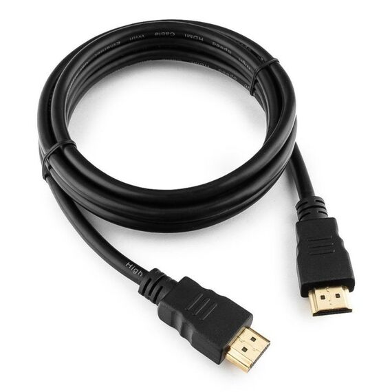 Кабель HDMI Cablexpert CC-HDMI4-5 1.5м, v2.0, 19M/19M, черный, позол.разъемы, экран, пакет фотографии
