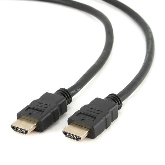 Кабель HDMI Cablexpert CC-HDMI4-6 1.8м, v1.4, 19M/19M, черный, позол.разъемы, экран, пакет {100} фотографии