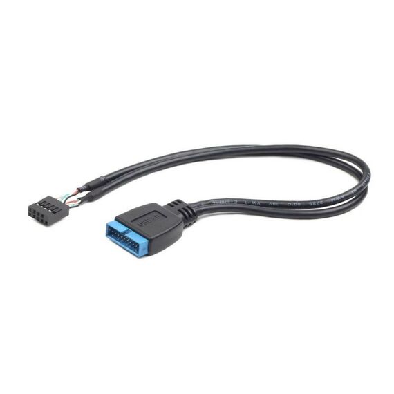 Переходник Cablexpert CC-U3U2-01 кабель, внутренний, USB2 -> USB3, 9pin/19pin, 0.3m фотографии