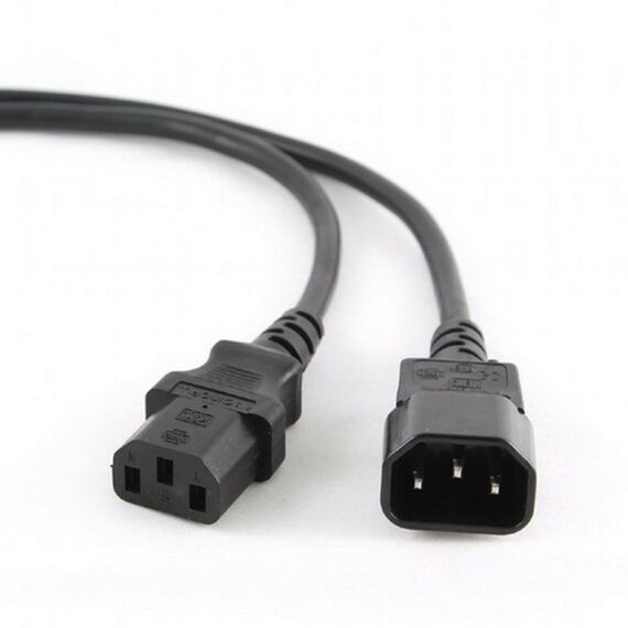 Кабель питания сист.блок-монитор Cablexpert PC-189-1-5M 5м, C13-C14, Сечение провода 3x1кв.мм., черный, с заземлением фотографии