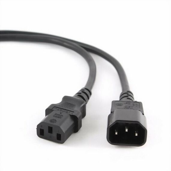 Кабель питания сист.блок-монитор Cablexpert PC-189-VDE-3M 3м, C13-C14, VDE, 10А, сечение провода: 0.75 мм2, черный, с заземлением фотографии