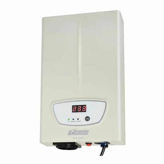 Стабилизатор PowerMAN AVS 500S вх.140-260V, вых.220V±8%, 500VA, 1 розетка Euro фотографии