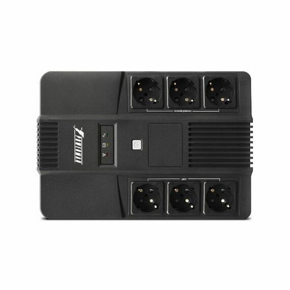 Источник бесперебойного питания PowerMAN Brick 600 600VA, 6 евро розеток фотографии