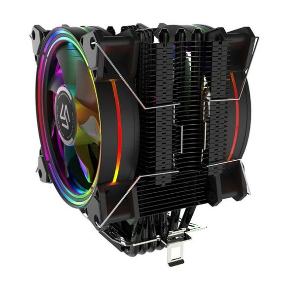 Вентилятор ALSEYE H120D Universal TDP 200W, Heat Pipe:6mm*6pcs, 800-2000RPM, 11.6-35.3dB(A), RGB, RTL [AS.01.02.0009] фотографии