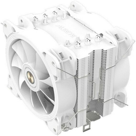 Вентилятор ALSEYE H120D white, TDP: 200W, Product Dimensions:123x154x106mm, Heatsink Dimensions:154x123x58mm, Heatsink Weight:518g, Heat Pipe:O6mmx6pcs, Fan Dimensions:120x120x25mm, (875842) [AS.01.02.0018] фотографии
