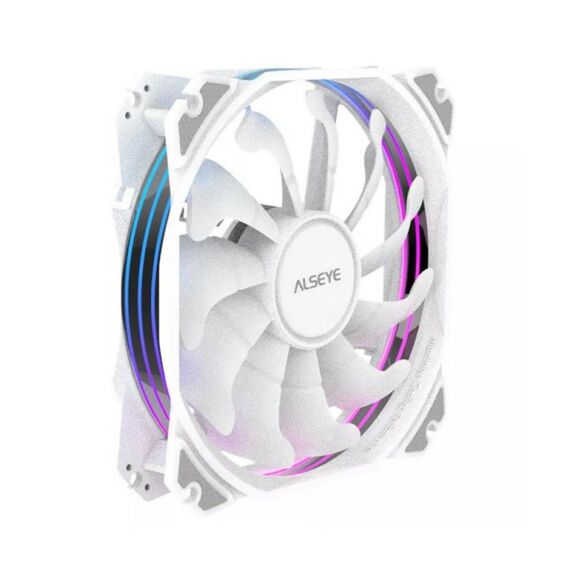 Вентилятор ALSEYE M120-PWA 120mm в корпус, 800-1700rpm, 31-66CFM, 19.4-33.8dBA, AURA RGB, PWM + 3pin Aura, RTL [AS.04.01.0072] фотографии
