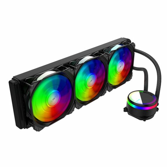 Система водяного охлаждения ALSEYE M360B ARGB Soc-AM5/AM4/1151/1200/1700 черный 4-pin 42.3dB Al+Cu 2125gr RTL [AS.02.01.0045, AS.02.01.0002] фотографии