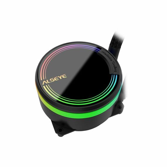 Система водяного охлаждения ALSEYE M360B ARGB Soc-AM5/AM4/1151/1200/1700 черный 4-pin 42.3dB Al+Cu 2125gr RTL [AS.02.01.0045, AS.02.01.0002] фотографии