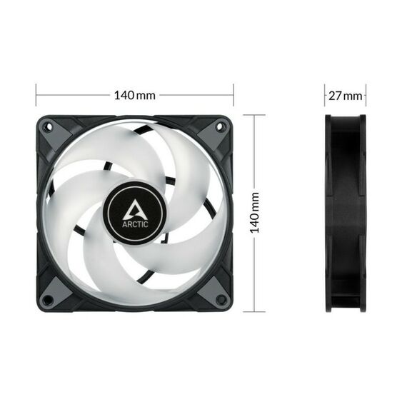 Вентилятор Arctic Cooling P14 PWM PST A-RGB 0dB (Black) retail [ACFAN00239A] фотографии