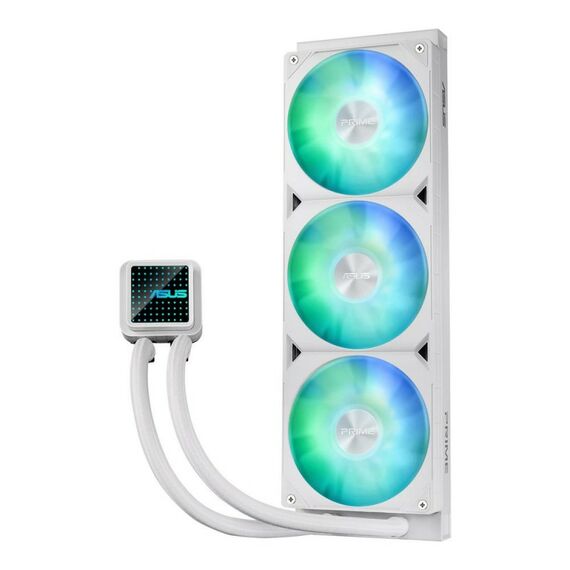 Жидкостная система охлаждения Asus PRIME LC 360 ARGB WHT, AIO COOLER, 3IN1 FAN, REPL LEN [90RC0102-B0EAY0] фотографии
