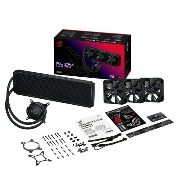 Жидкостная система охлаждения Asus ROG STRIX LC III 360 /AIO COOLER, ASETEK, SIGRID V2, ARGB [90RC00T0-M0UAY0] фотографии