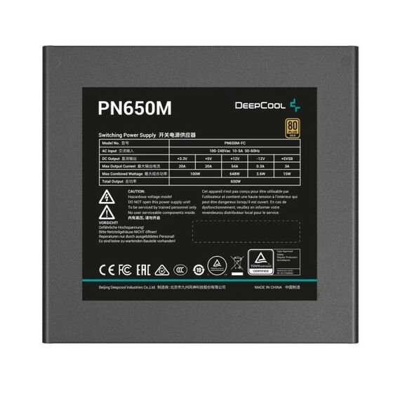 Блок питания Deepcool PN650M [R-PN650M-FC0B-EU] фотографии