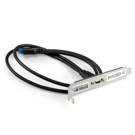 Планка портов Exegate BrctUSB3-1C в корпус, Type-C, USB 3.2 Gen1 20pin (IDC 20pin F) --> USB 3.2 Gen1 Type-Cf, кабель 30см [EX298296RUS] фотографии