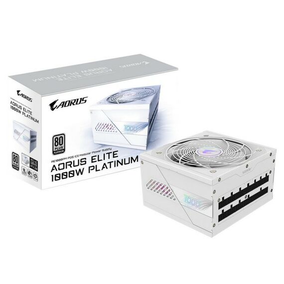 Блок питания ПК GigaByte AE1000PM PG5 ICE 1000W, 80Plus, Platinum, полностью модульный, PCIe Gen 5.1, ATX 3.0 compatible, 28200-AE85W-1EUR [GP-AE1000PM PG5 ICE] фотографии