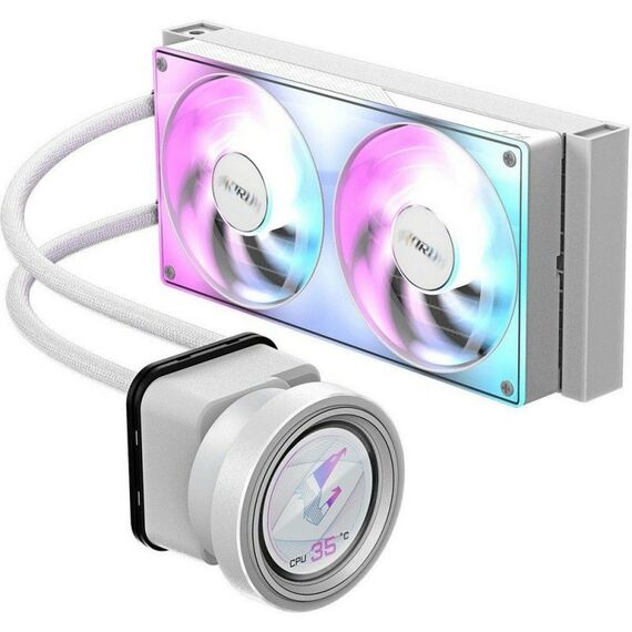 Жидкостная система охлаждения GigaByte AORUS ELITE 240I 2 x 120mm ARGB Fan, RTL [GP-AORUS ELITE 240I] фотографии