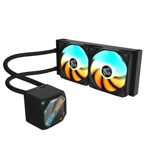 Жидкостная система охлаждения GigaByte Gaming GME 240 2 x 120mm ARGB Fan, LGA 1200, LGA 1700, LGA 1851, AM5, AM4 [GP-GIGABYTE GME 240] фотографии