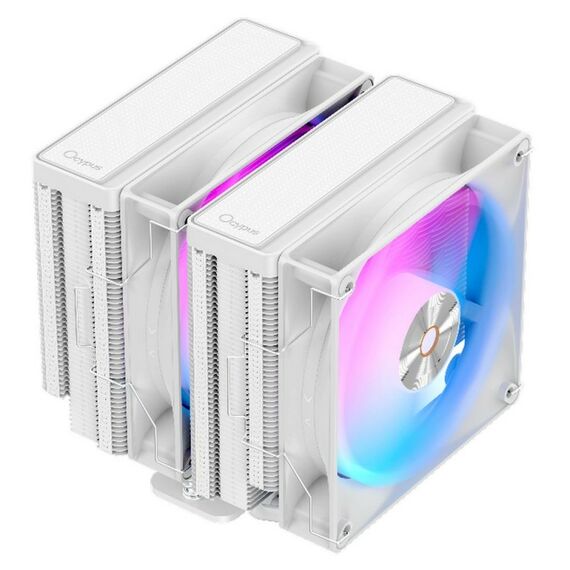 Вентилятор для процессора Ocypus Delta A62 WH ARGB White 260W, all Intel/ AMD AM*, 2 fans, Screws [Delta-A62-WH2NAWN00X-GL] фотографии