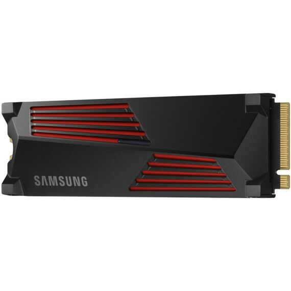 Твердотельный накопитель SSD Samsung 990 PRO with Heatsink MZ-V9P4T0GW 4TB M.2 2280, PCIe Gen4x4 with NVMe, 7450/6900, IOPS 1600/1550K, MTBF 1.5M, Samsung V-NAND TLC, 4GB LPDDR4MB, 2400TBW, RTL [MZ-V9P4T0GW] фотографии