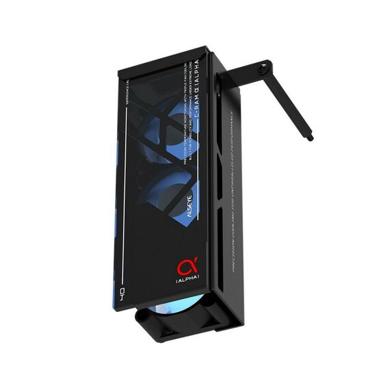 Вентилятор для процессора ALSEYE C-RAM-Alpha-B Product Size: 145.9 * 82 * 38.3mm, Number of fans: 3, Size: 40 * 40 * 20mm, Material: 1mm SPCC thick sheet metal, Surface treatment: Powder coated black on the surface, Box: Black, Leaf: Milk white, Luminous effect: internally emitting ARGB, Speed: 1000-3500RPM [AS.03.08.0001] фотографии