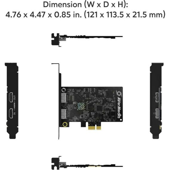 Плата видеозахвата AVerMedia Live Streamer ULTRA HD GC571 внутренняя, RTL фотографии