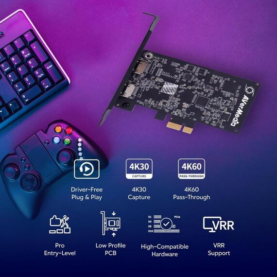 Плата видеозахвата AVerMedia Live Streamer ULTRA HD GC571 внутренняя, RTL фотографии