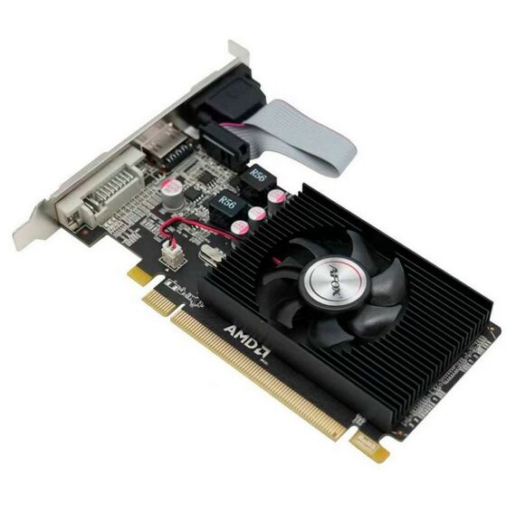 Видеокарта Afox R5 230 1GB DDR3, 64bit, DVI, HDMI, VGA, 1FAN, LP, RTL [AFR5230-1024D3L1] фотографии