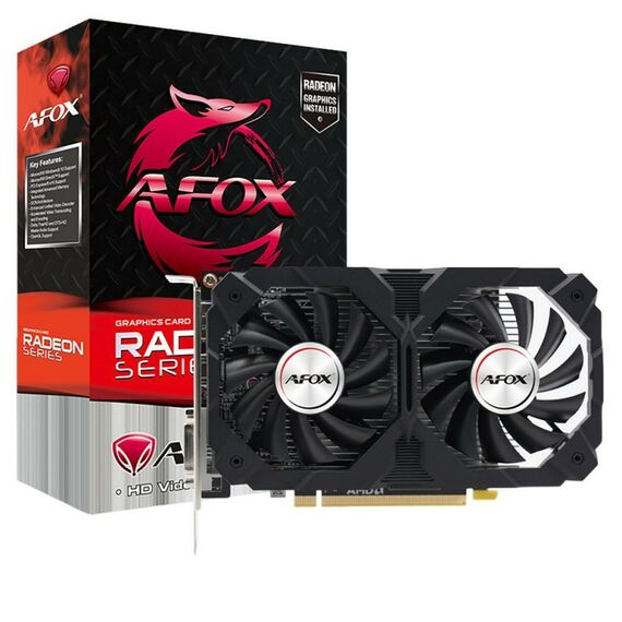 Видеокарта Afox RX550 2GB GDDR5, 128bit, DVI, DP, HDMI, 2FAN, RTL [AFRX550-2048D5H2-V4] фотографии
