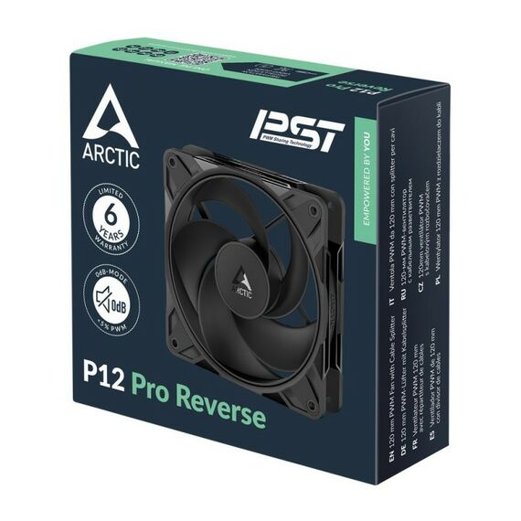 Вентилятор корпусной Arctic Cooling P12 PRO Reverse Value Pack 3 шт. [ACFAN00332A] фотографии