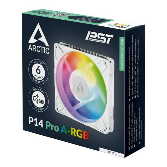 Вентилятор корпусной Arctic Cooling P14 Pro A-RGB (White) retail [ACFAN00318A] фотографии