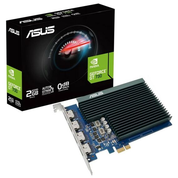 Видеокарта Asus GT730 2GB GT730-4H-SL-2GD5 GDDR5, 64bit, 4xHDMI, PASSIVE, RTL [90YV0H20-M0NA00] фотографии