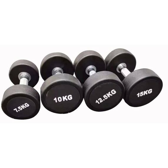 Гантельный ряд полиуретановый Gymmaster ANA-002 от 27,5 до 50 кг (шаг 2,5 кг) фотографии