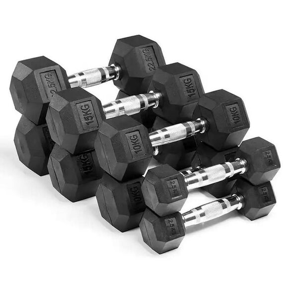 Гантельный ряд Gymmaster ANA-101 от 1 до 10 кг (10 пар) шаг 1 кг фотографии
