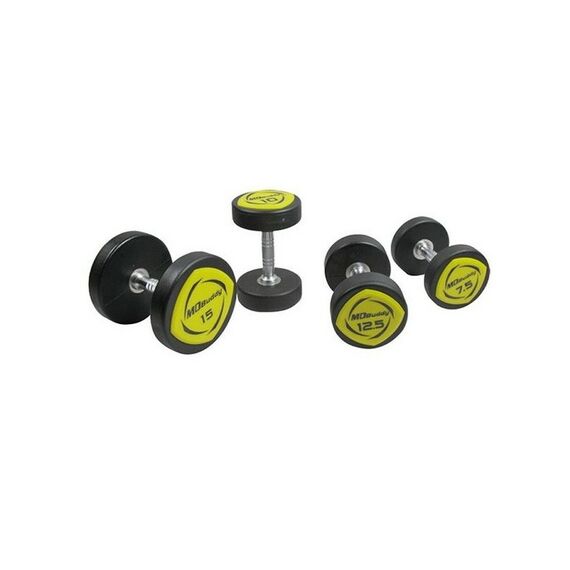 Гантельный ряд полиуретановый MD Buddy MD2110 42,5-50 кг (10 пар) шаг 2,5 кг фотографии