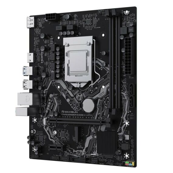 Материнская плата Maxsun MS-Challenger B460M-D ARGB B460, LGA1200, 2*DDR4, 1*PCIEx16, 1*PCIEx1, 1*M.2, 4*USB3.2Gen1, 6*USB2.0, 2*SATA3.0, 1G, DP, HDMI, M-ATX, RTL [6940709663547] фотографии