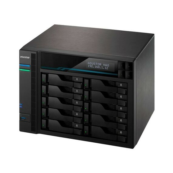 Платформа СХД Asustor AS6510T 10 Bay (Max.18), 2xM.2, 2x2.5GLAN, 2x10GLAN, 8GB (Max.64GB), DDR4, 2xUSB [90IX0191-BW3S10] фотографии