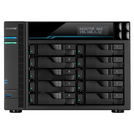 Платформа СХД Asustor AS6510T 10 Bay (Max.18), 2xM.2, 2x2.5GLAN, 2x10GLAN, 8GB (Max.64GB), DDR4, 2xUSB [90IX0191-BW3S10] фотографии