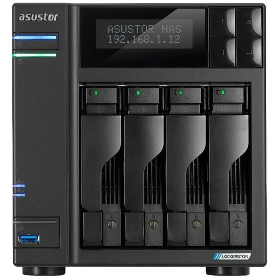 Платформа СХД Asustor AS6704T V2 4 Bay, 4xM.2, 2x5GLAN, 8GB (Max.16GB), DDR4, 3xUSB, HDMI [90IX01N4-BW3S00] фотографии