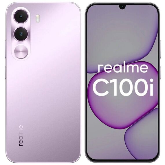Смартфон Realme RMX5377 C100i 128Gb 4Gb фиолетовый моноблок 3G 4G 6.74" 720x1600 Android 16 32Mpix 802.11 a/b/g/n/ac NFC GPS GSM900/1800 GSM1900 [6941764490918] фотографии