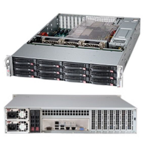 Корпус SuperMicro CSE-826BE1C-R920LPB 2U, SC826B Chassis, 1 экспандер, 920W, черный [158003] фотографии