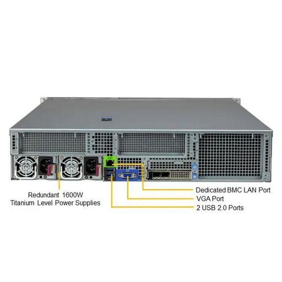 Платформа системного блока SuperMicro SYS-221H-TN24R new pulled, A option [VFG-SYS-221H-TN24R-2064] фотографии