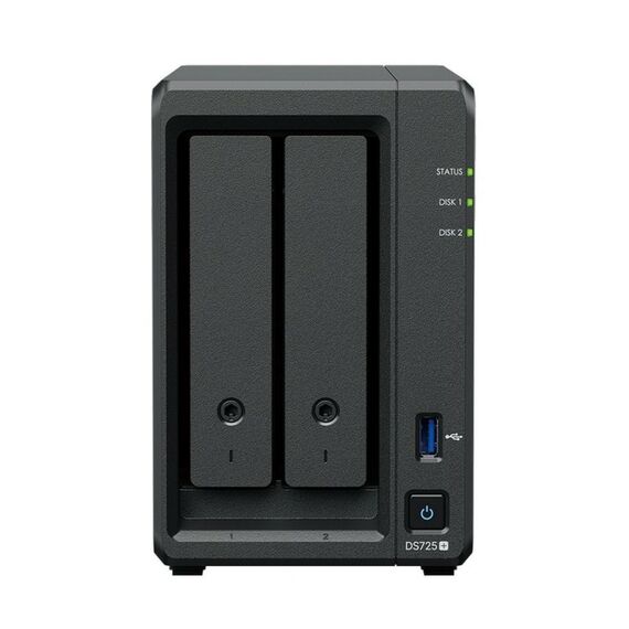 Платформа СХД Synology DS725+ 2 Bay, 2xM.2, 2.5GLAN, 1GLAN, 2GB (Max.32GB), DDR4, 2xUSB фотографии